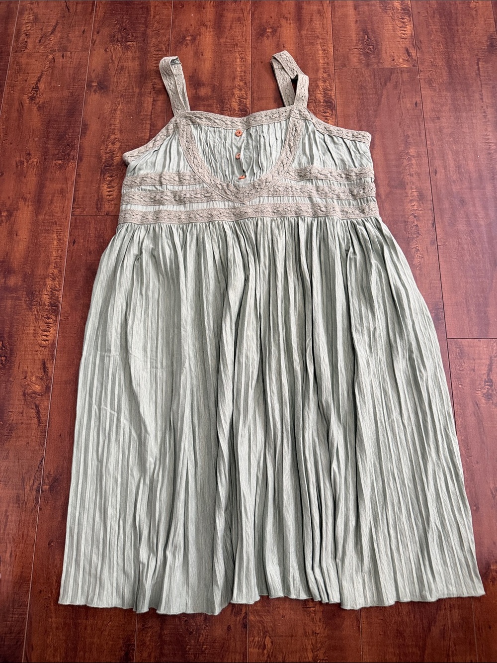 Matilda Jane Light Sage Green Pleated Sundress